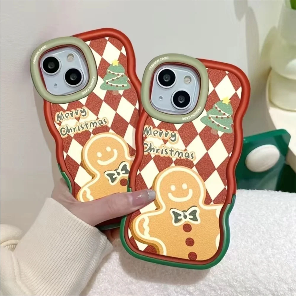 Gingerbread Man Decorative Design Protective Phone Cover Case Apple iPhone